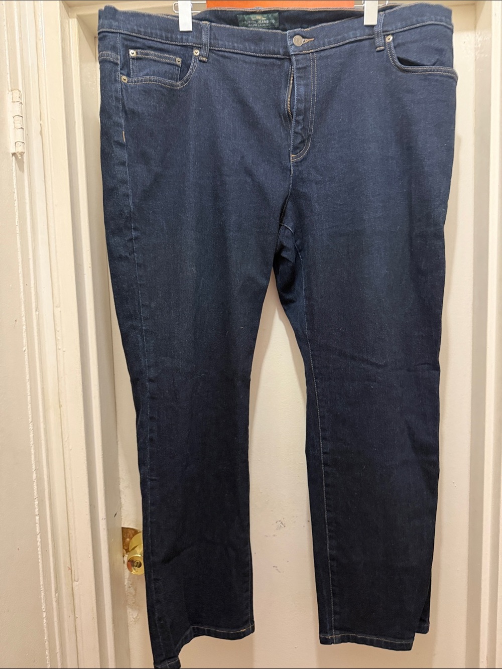 Lauren Ralph Lauren Men's Straight Fit Dark Blue Jeans